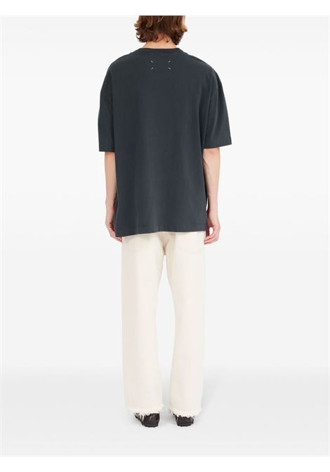t-shirt logo ricamato unisex nera MAISON MARGIELA | S50GC0705 S24567969